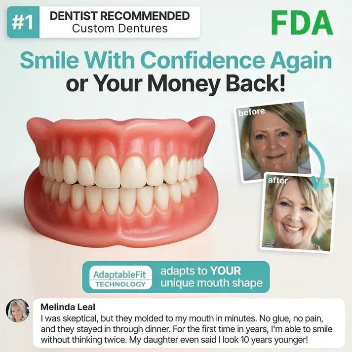 🌈Ends Today: 70% OFF! ⏰HazyGalaxy™ Medical Full Denture with Strong Suctiond Custom-Fit Full Functional Dentures🦷