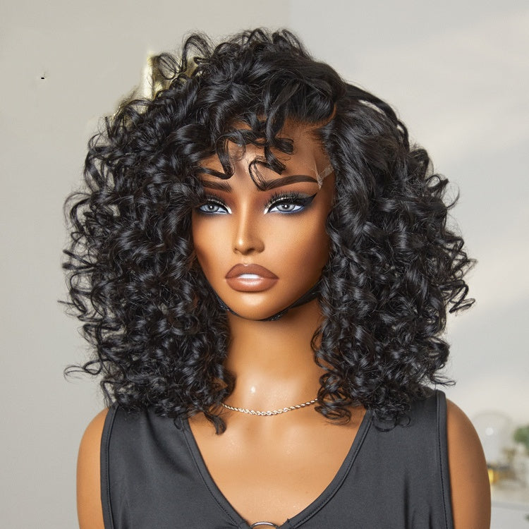 Mature Bouncy Curl C-Part Glueless HD Lace Wig