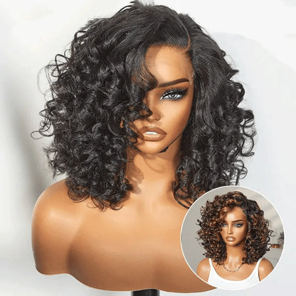 ⚡ Final Hours – Mature Bouncy Curl C-Part Glueless HD Lace Wig
